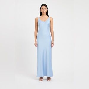KOOKAI Light Blue Milan Classic Slip Maxi Dress US 6